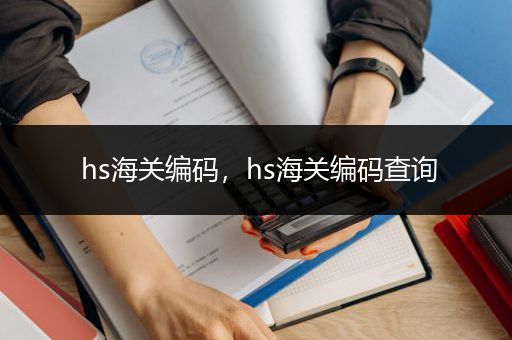 hs海关编码，hs海关编码查询
